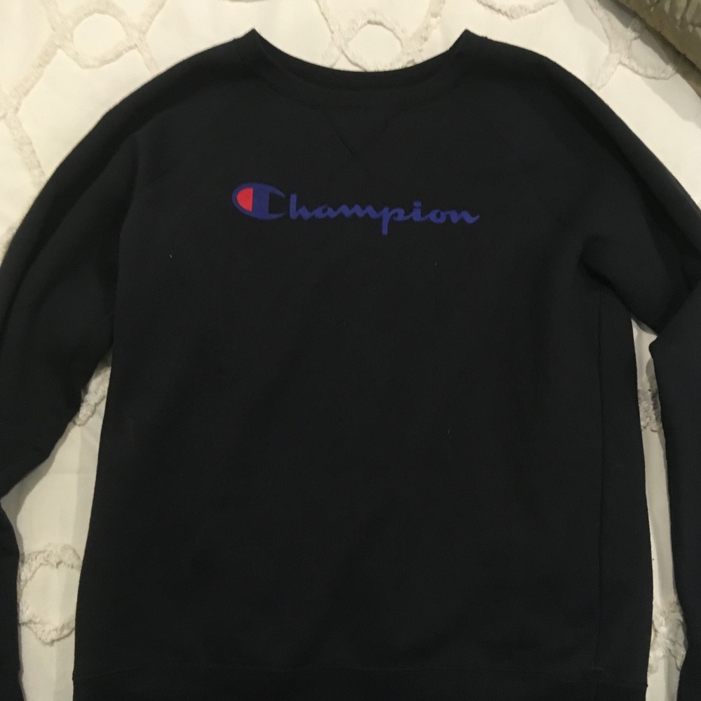 Black Champion Pullover